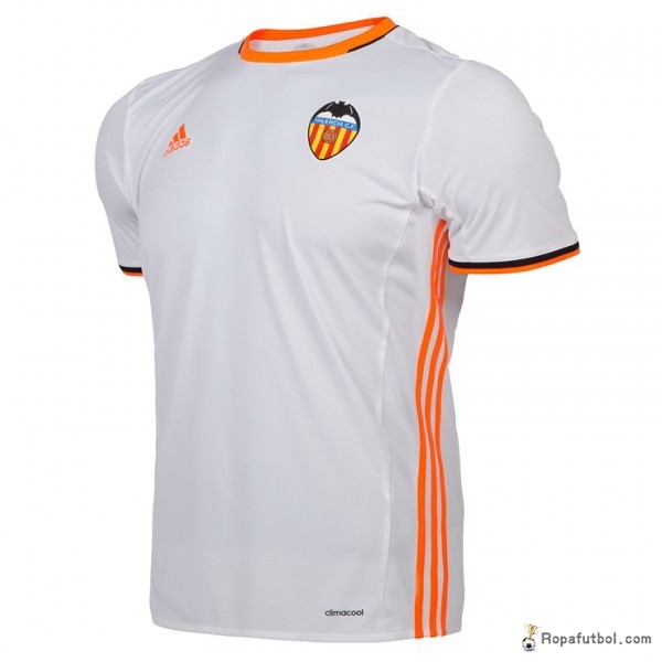 Camiseta Valencia Replica Primera Ropa 2016/17 Blanco